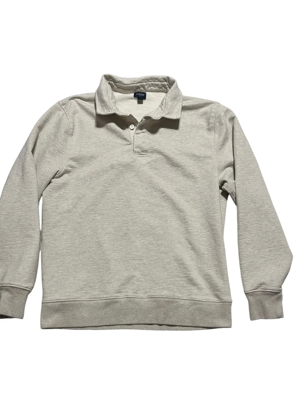 J. Crew Women's Light Gray Polo Sweatshirt